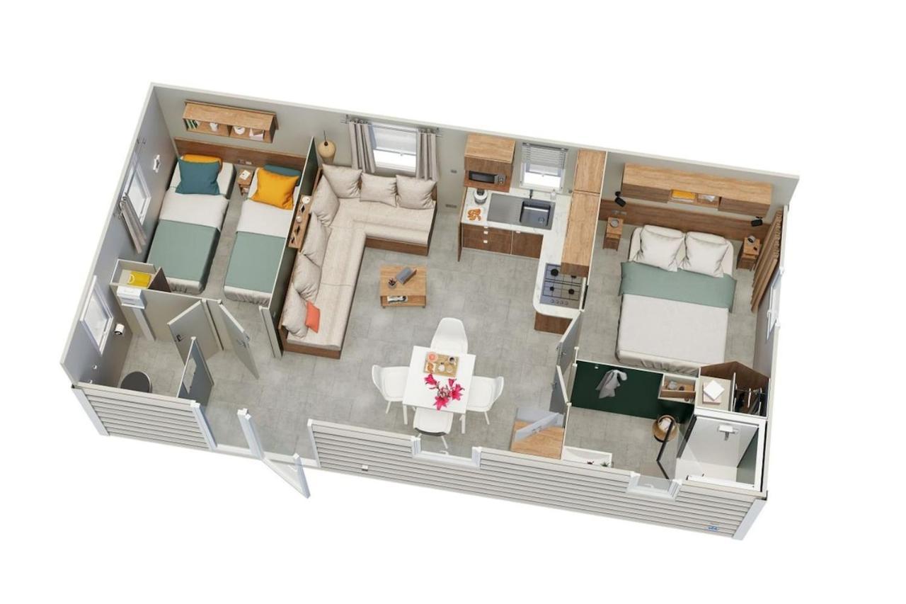 Mobile-Home Dans Camping 4 Etoiles Condrieu Extérieur photo